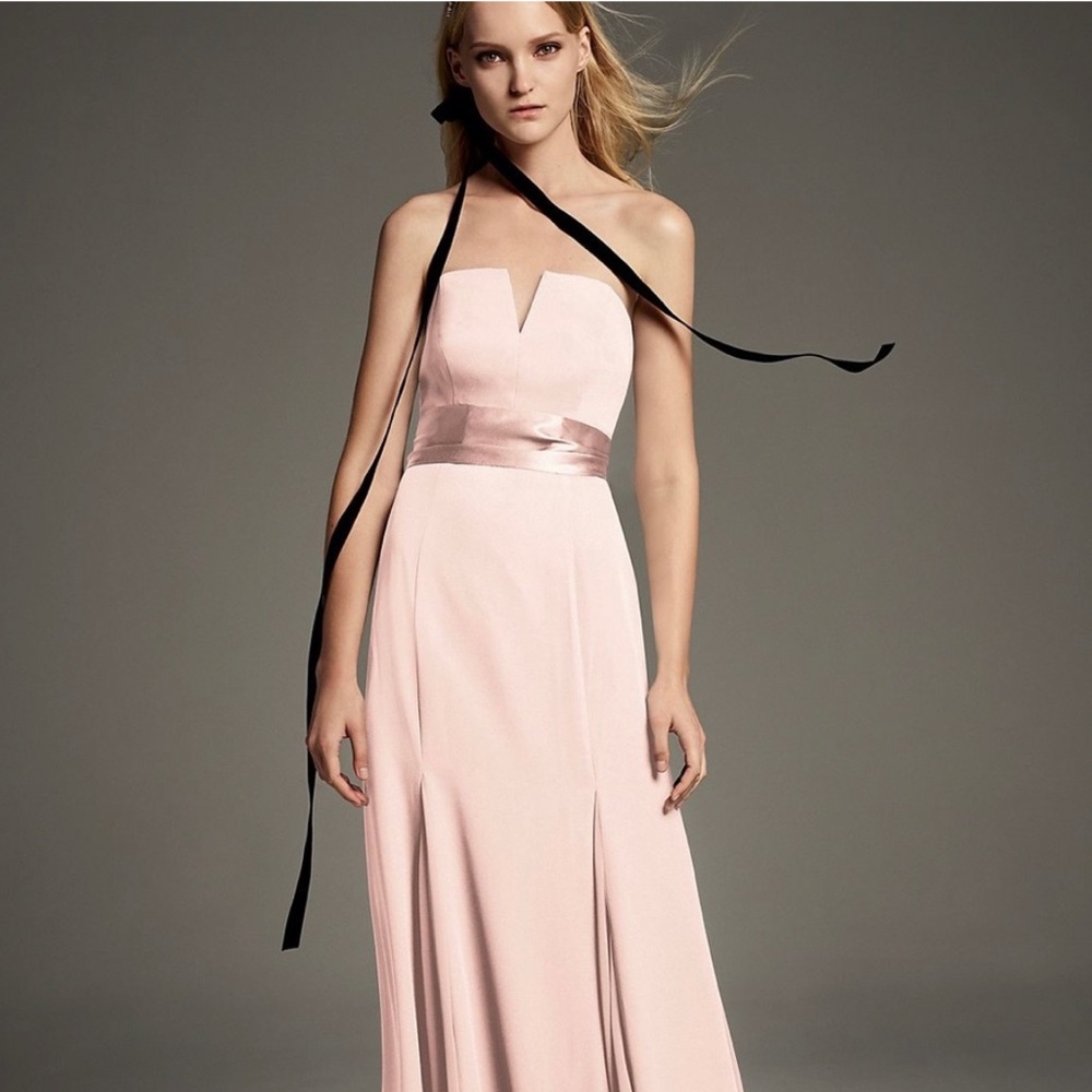 Vera Wang Beautiful Long Blush Dress